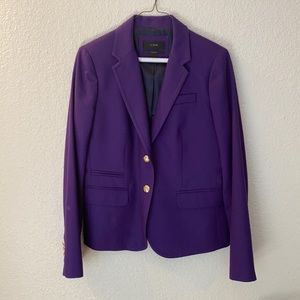 J. Crew purple schoolboy blazer, size 6